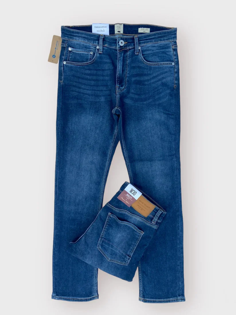 Men's Slim Fit Blue Black Jean